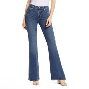 Lovers + Friends River Ultra Flare Leg Jeans in Verona Size 28
